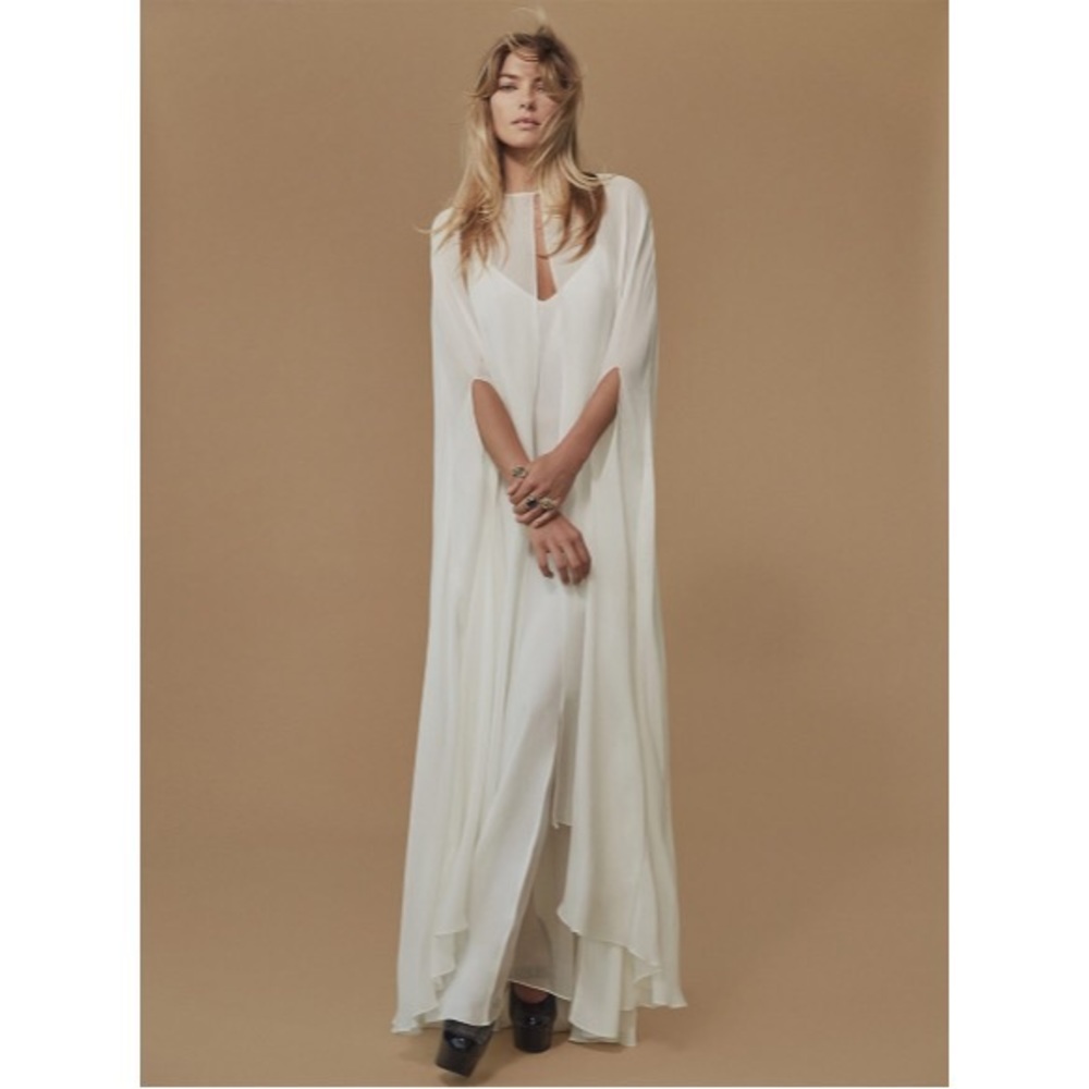 Reformation Doris Bridal Cape in Ivory NWT